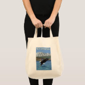 Tote Bag Bald Eagle Diving - Wyoming (Devant (produit))