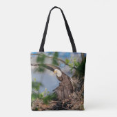 Tote Bag Bald Eagle quittant le nid (Dos)