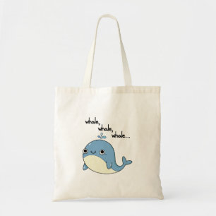 Tote Bag Baleine, baleine, baleine Pun animal marin mignon 
