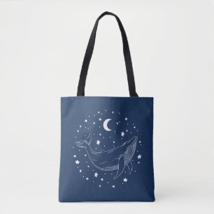 Tote Bag Baleine céleste