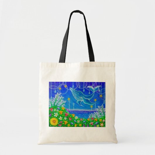 Tote Bag Baleine＆Fleurs★ (Devant)