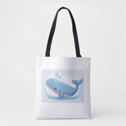 Tote Bag Baleine mignonne (Devant)