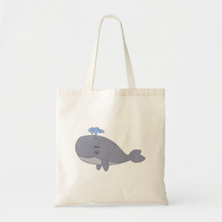 Tote Bag Baleine mignonne de bande dessinée