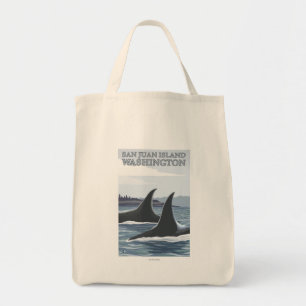 Tote Bag Baleines #1 - île de San Juan, Washington d'orque