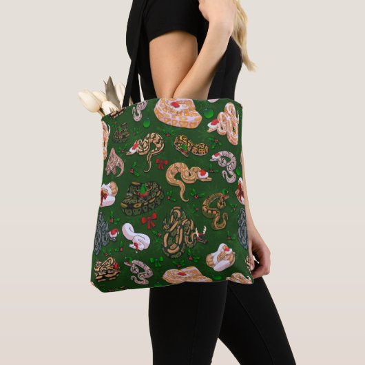 Tote Bag Ball Python Morph Green Fourre-tout (De près)