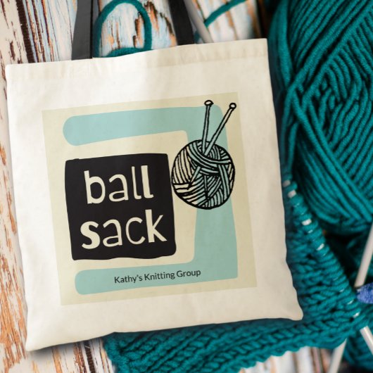 Tote Bag Ball Sack Knitting Lovers Group