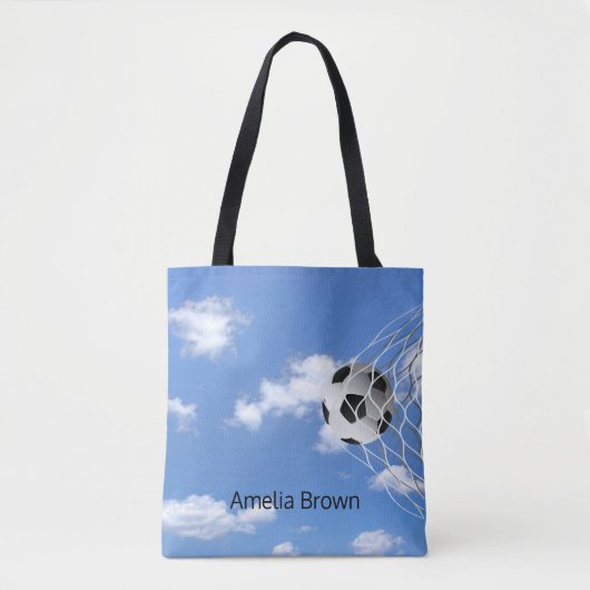 Tote Bag balle de football en net (Devant)