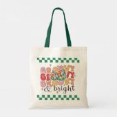 Tote Bag Balle de Parties scintillant de Noël rétro super e (Dos)