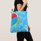 Tote Bag Balle de plage personnalisée (De près)