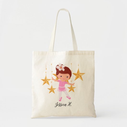 Tote Bag Ballerina ballet Star tutu girl (Devant)