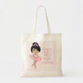 Tote Bag Ballerina multiculturelle personnalisée (Devant)