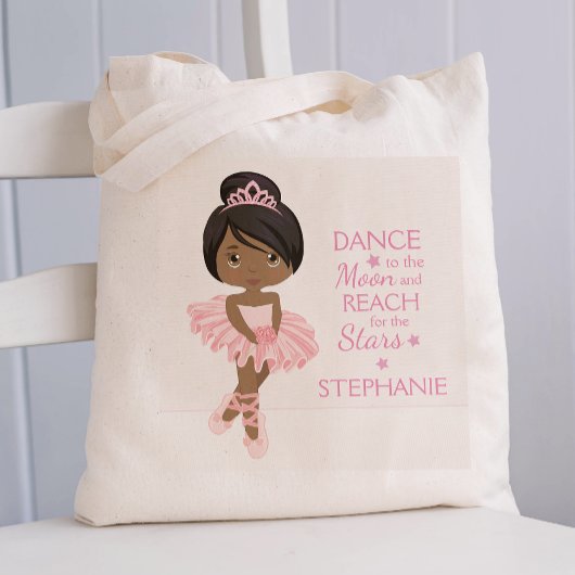 Tote Bag Ballerina noire personnalisée
