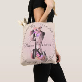 Tote Bag Ballerina Toe Chaussures Médallion Votre Événement (De près)