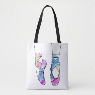 Tote Bag Ballerina Watercolor Ballet