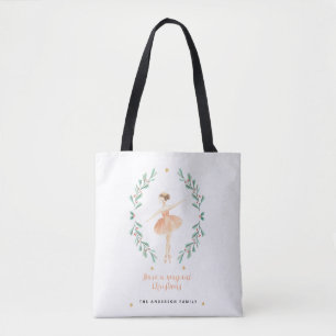 Tote Bag ballerine aquarelle botanique joli Noël