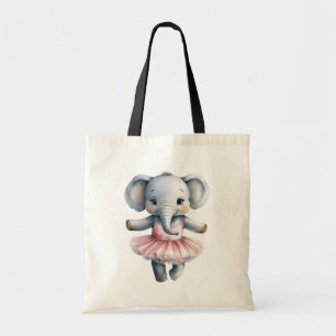 Tote Bag Ballerine d'éléphant mignonne danse ballet