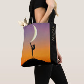 Tote Bag Ballet Moon Danse Nom personnalisé (De près)