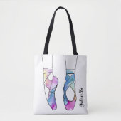 Tote Bag Ballet personnalisé Ballerina (Devant)