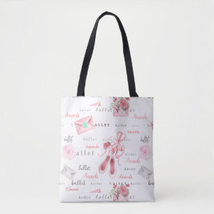Tote Bag Ballet personnalisé Ballerina Cadeau Joli rose