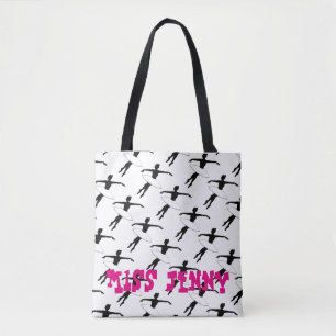 Tote Bag Ballet personnalisé Ballerina Pointe Enseignant de