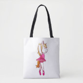 Tote Bag Ballet Unicorn Ballerina Unicorn (Devant)