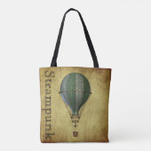 Tote Bag Ballon vintage Steampunk (Dos)