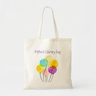 Tote Bag Ballons d'aquarelle pastel