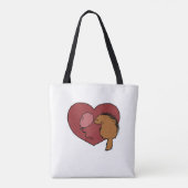 Tote Bag Balloon aime Porcupine (Dos)