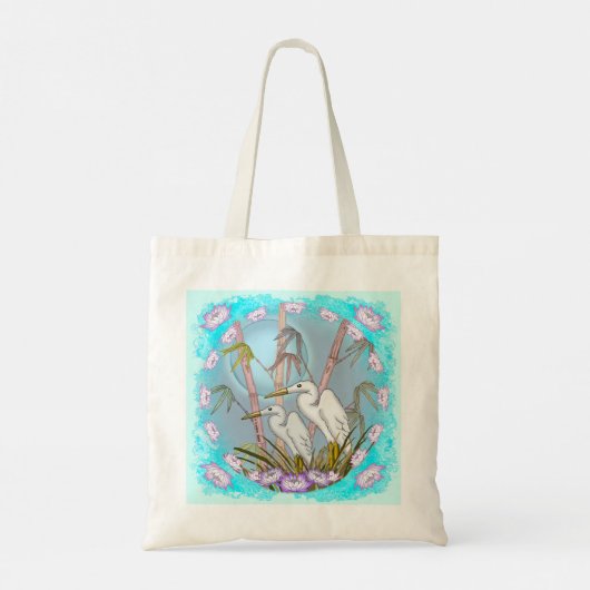 Tote Bag Bamboo Cranes (Dos)