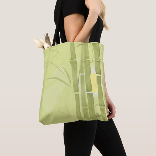 Tote Bag Bamboo vert (De près)