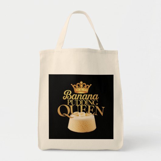 Tote Bag Banana Pudding Queen Design ultime pour dessert (Devant)