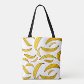 Tote Bag Bananes d'aquarelle - jaune (Dos)