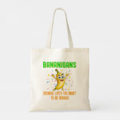 Tote Bag Bananigans, Go Bananes, Vibes Positives Confetti (Dos)