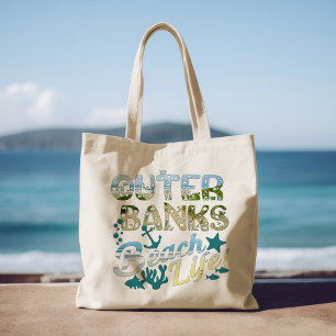 Tote Bag Bancs extérieurs Plage Vie Côtière