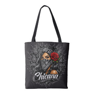 Tote Bag Bandana Imprimé Chicana