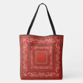 Tote Bag Bandanarama rouge (Dos)