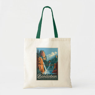 Tote Bag Bandarban Bangladesh Travel Art Vintage