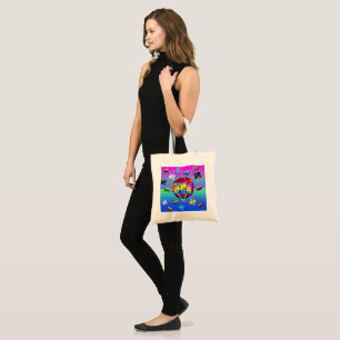 TOTE BAG BANDE CASSETTE RÉTRO OLD SCHOOL DES ANNÉES 80