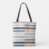 Tote Bag Bande de blocs de couleur personnalisée (Dos)
