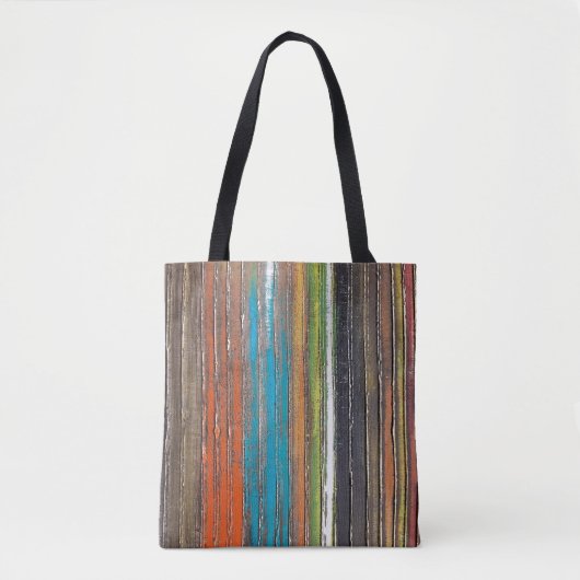 Tote Bag bande de peinture verticale (Devant)