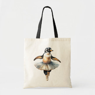 Tote Bag Bande de pingouin mignonne danse ballet