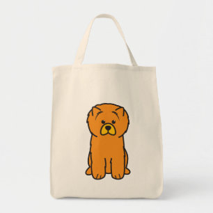 Tote Bag Bande dessinée de chien de bouffe de bouffe