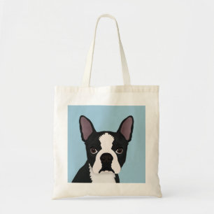 Tote Bag bande dessinée de terrier de Boston