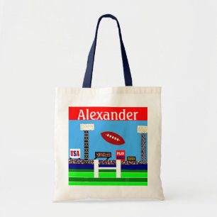Tote Bag Bande dessinée du football de sport d'enfants de