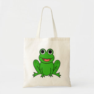 Tote Bag Bande dessinée mignonne de grenouille verte