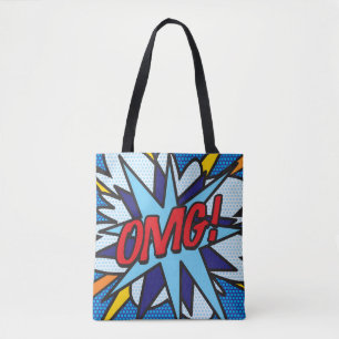 Tote Bag Bande dessinée Pop Art OMG!