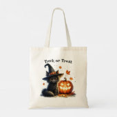 Tote Bag Bande d'Halloween ou traiter le chat noir dans le  (Dos)