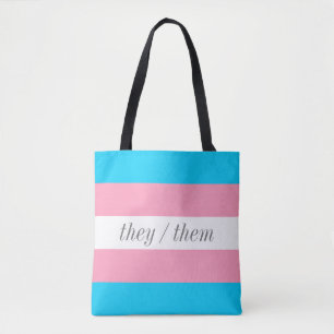 Tote Bag Bande Drapeau De Fierté Transgenre - Prononononono