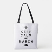 Tote Bag Bande Marche Gardez Le Calme Et Marchez Le (Dos)
