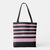 Tote Bag Bande moderne de Cool rose noir (Dos)